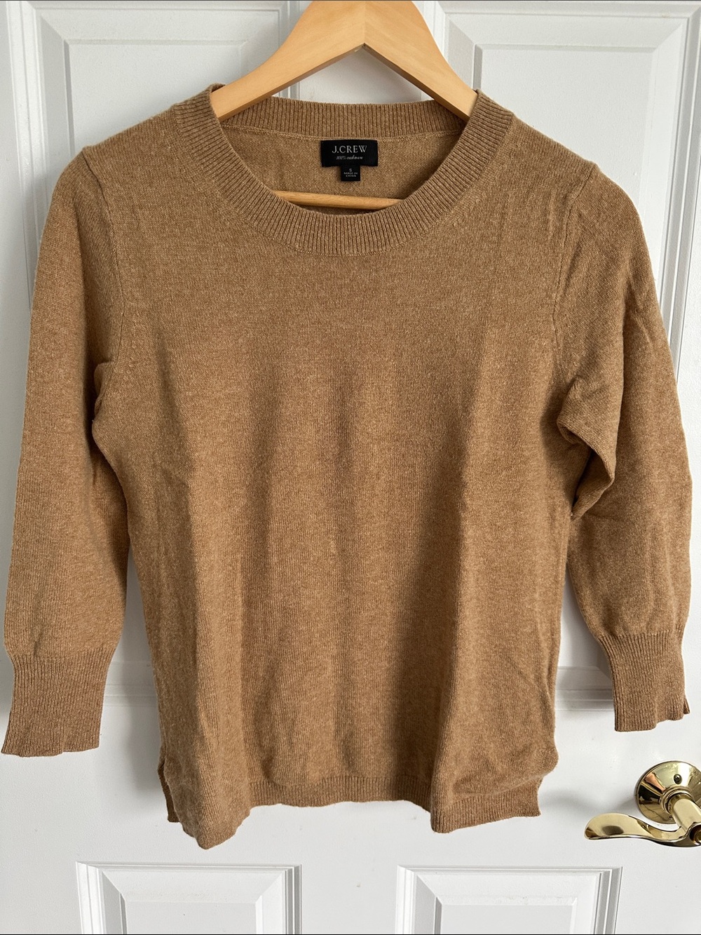 J. Crew Women’s Camel/Tan Crewneck Sweater